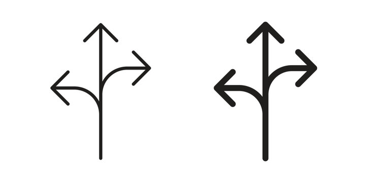 Flexibility icons vector silhouette set. thin line icon pack.