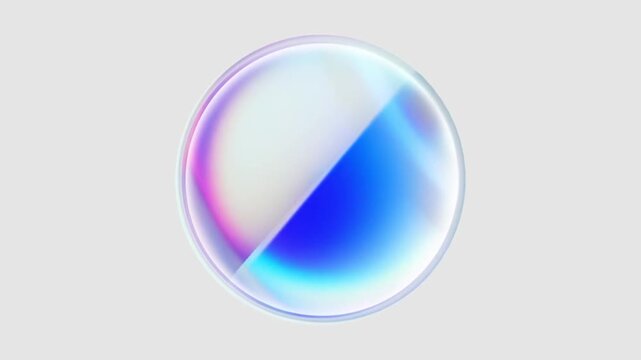 Luminous abstract art sphere showcases vibrant iridescent gradients, perfect for a compelling 3d animation or dynamic 3d video. A modern digital visual