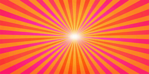 Obraz premium Colorful abstract rays background with bright sunburst design