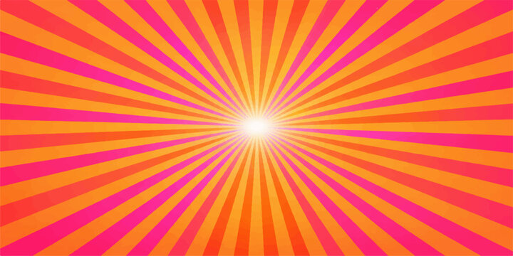 Colorful abstract rays background with bright sunburst design