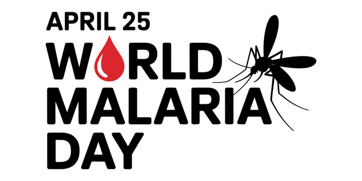 An informative graphic design highlighting the annual global observation of world malaria day Vector, illustration