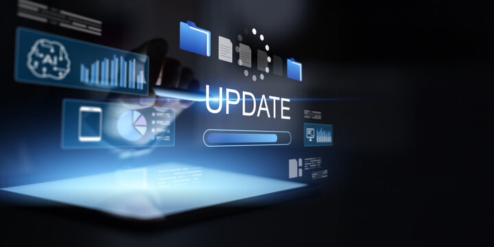 Online Software Update Visualization With Progress Indicator Data And File Management.;