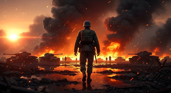 Memorial day tribute to fallen heroes in war and conflict