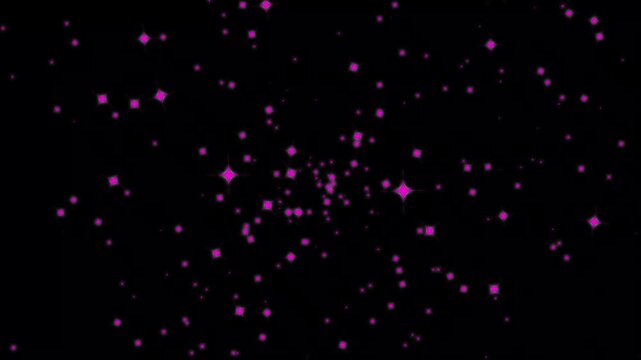 Heavy glitter explosion with rainbow color shifts, prismatic sparkling dust, multi color star bursts, festive party overlay, high energy particle animation on black screen background.