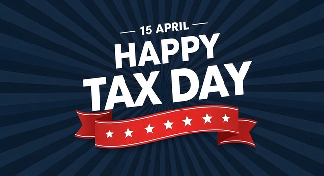 happy tax day poster