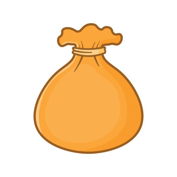 Pouch of money for business and finance element illustration
