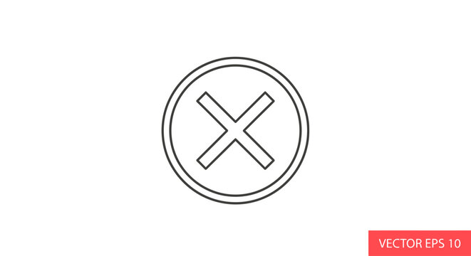 Vector Cross Icon Design Element.