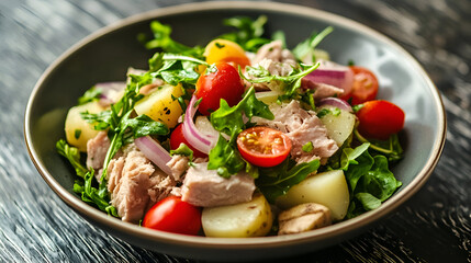 vegetable salad with feta cheese