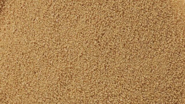 uncooked couscous top view rotation food