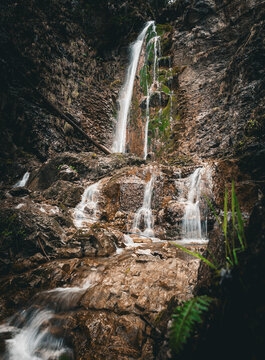 Der Grie&szlig;enbach Wasserfall in der N&auml;he von Grassau in Bayern