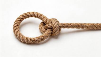 Obraz premium Closeup of a knotted rope