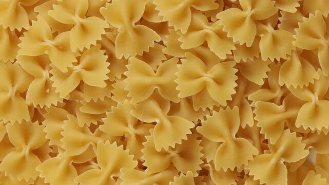 uncooked pasta top view zoom food