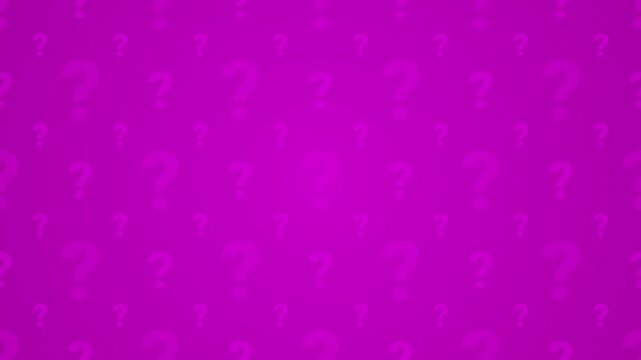 Animated Simple Clean Purple Background with Subtle Question Mark Pattern with Subtle Breathing Glow and Vertical Scroll