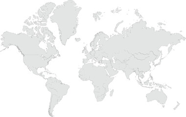 Obraz premium World map illustration simple flat vector design for global business