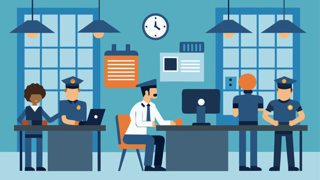 Medical professionals collaborating in a modern clinic setting Vector