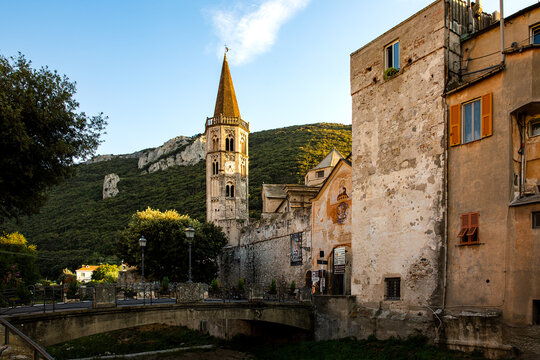 Medieval village of Finalborgo, Liguria, Italy