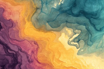 Fototapeta premium Fluid Watercolor Abstract Background Soft Blend