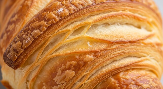 Close up croissant texture
