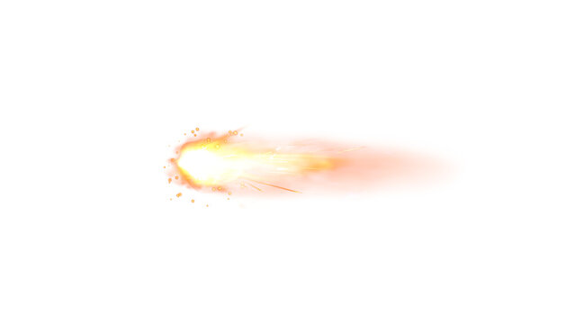 Military gun fire muzzle flash Gunshot shooting vfx on black background