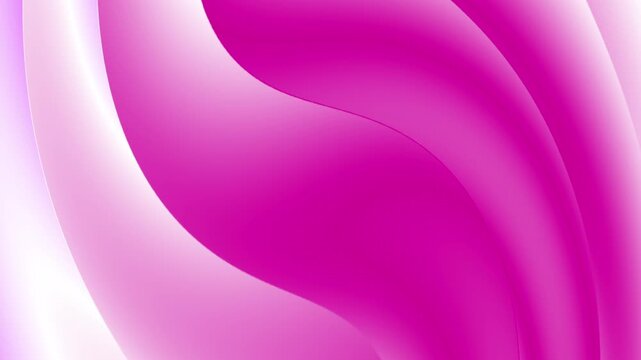 Abstract vibrant pink and white flowing wave background animation. This dynamic graphic is ideal for modern video transitions and digital presentations.