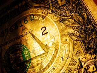 Naklejka premium Dollar bill background. American currency, business, and trading.