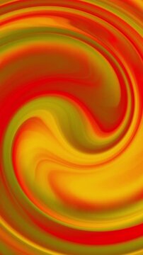 Abstract swirl background with vibrant red, orange, and yellow hues. This is ideal for dynamic digital wallpapers and creative video projects.