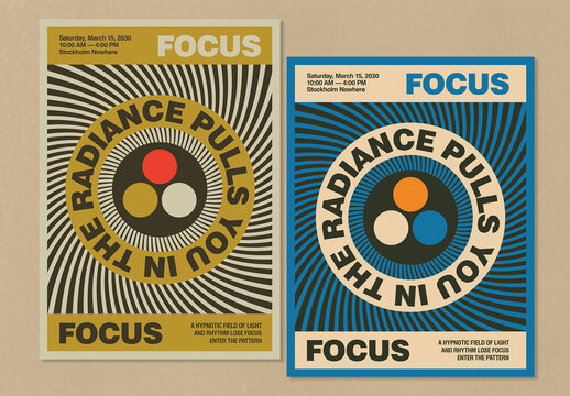 Constructivist Inspired Event Flyer Layout