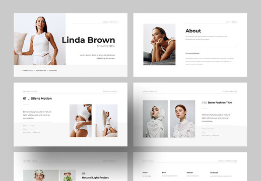 Visual Portfolio Presentation Layouts With Minimal and Clean Design