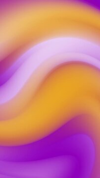 Abstract fluid background with vibrant purple and orange wavy gradients. This is perfect for modern digital motion graphics and mobile phone wallpapers.