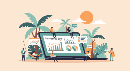 A man stands outdoors, focused on using his smartphone, conveying a sense of casualness and modernity. © tordi