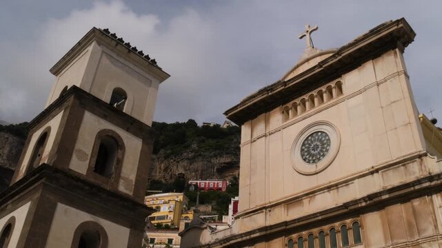 St Mary of the Assumption Church and Campanile in Positano, Italy