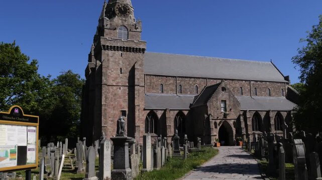 St Machar's Cathedral and Oldmachar Churchyard, Aberdeen, Scotland, UK