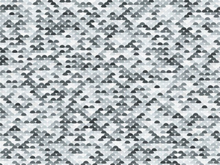 Decorative Semicircle Scale Pattern Trendy Fashion Texture © iushakovsky