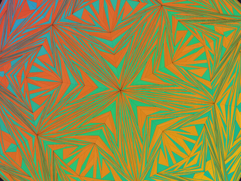 Elegant Penrose Pattern Fivefold Symmetry Background