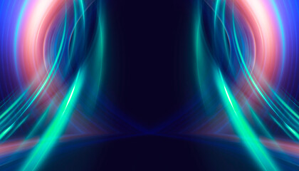 Network security system, neon. Personal data information. Technology services in the field of information and cybersecurity. Internet technologies.