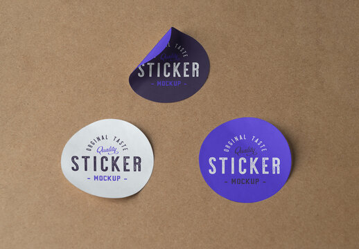 Sticker Glued to Floor Mockup