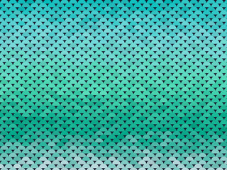 Overlapping Scale Pattern Bold Geometric Repeat Wallpaper © iushakovsky