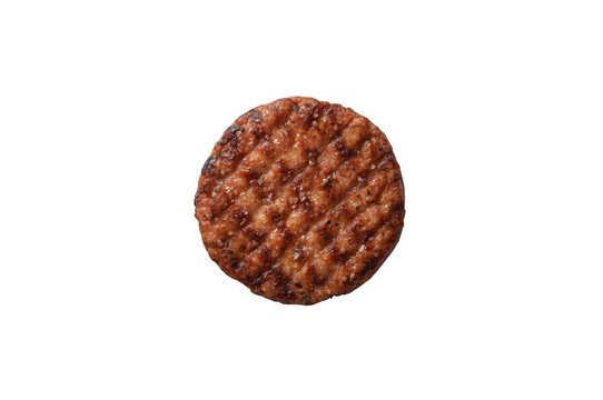 Grilled pork sausage patty for breakfast menu