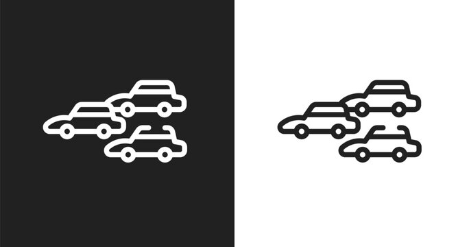 Apex icon. Linear black, white icon from racing collection. Outline apex vector. Thin line symbol isolated on white and black background