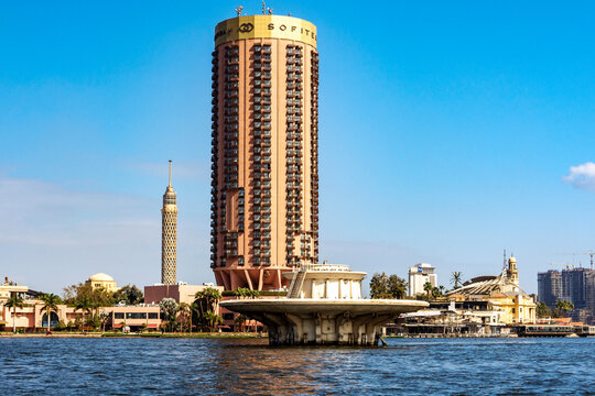 February 19, 2026. Cairo, Egypt: Sofitel Cairo Nile El Gezirah is a 4-star hotel in Cairo, located in the Zamalek district on Gezira Island.
