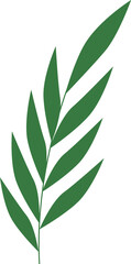 Obraz premium Leaf Stem Silhouette Botanical