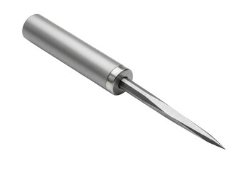 Fototapeta premium A metal tool with a sharp pointy tip isolated on transparent background