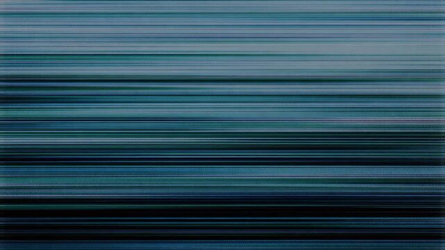 This shows a blue error screen with horizontal lines, indicating technical difficulties or a system malfunction. The screen appears to be glitching, displaying a digital problem or failure.