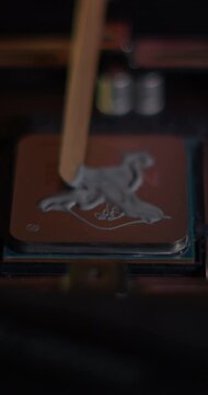 Applying Thermal Paste to CPU Processor for Computer Cooling | Vertical Video