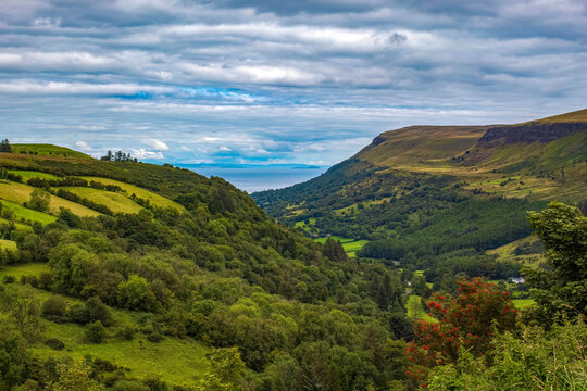 Stunning Sky Over Glenariff, Queen of the Glens, one of Nine Glens Of Antrim in Northern Ireland