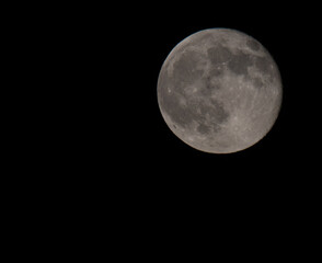 Fototapeta premium full moon over black