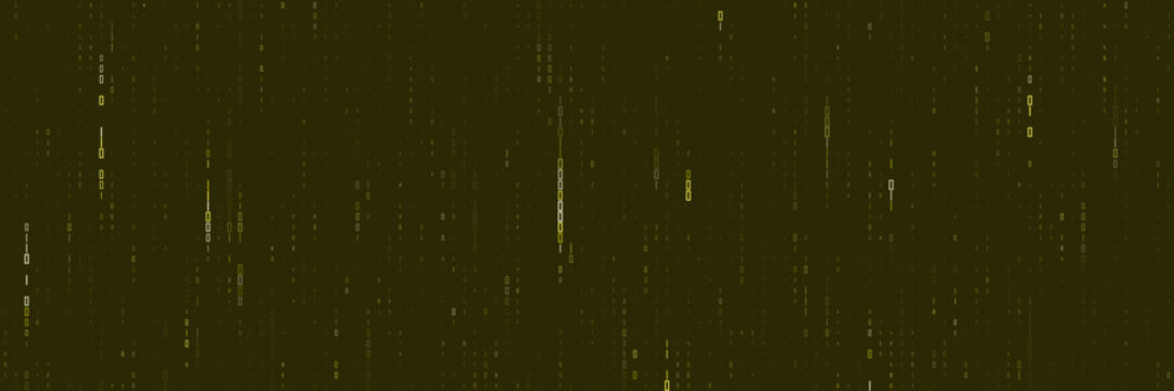 Binary code digital rain on dark green background for cybersecurity and ethical hacking concepts
