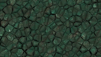 Dark jade green crystal texture, abstract emerald stone rock background, organic mineral surface, 3d render © OverlayMaster