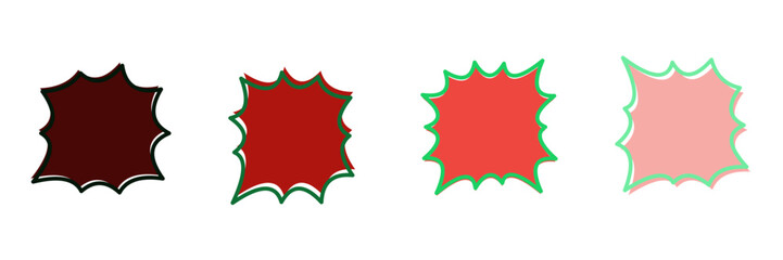 Retro Comic Book Speech Bubbles for Christmas Sale and Holiday Promotion © SimpleDesignStudio