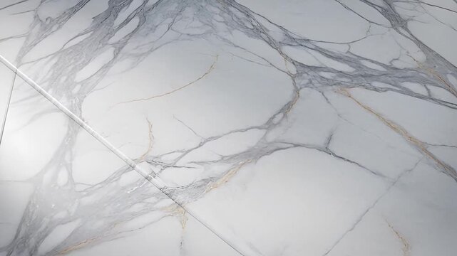 Elegant Marble Surface: An abstract capture of a polished marble surface, showcasing its natural veining patterns and smooth texture.